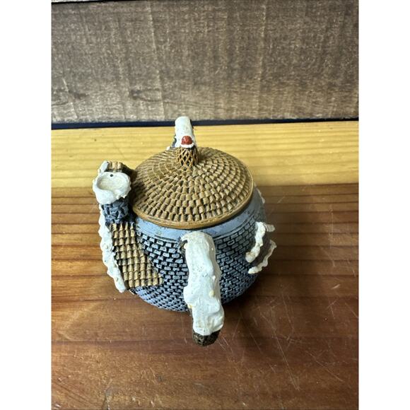 Hometown Teapot Cottages Gingerbread Christmas Miniature Village - Picture 2 of 7